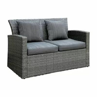 Furniture of America Darcy Contemporary Padded Patio Loveseat IDF-OT2552-LV