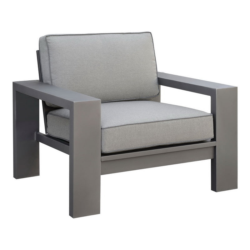 Furniture of America Luna Contemporary Padded Patio Arm Chairs (Set of 2) IDF-OS1883-CH-2PK