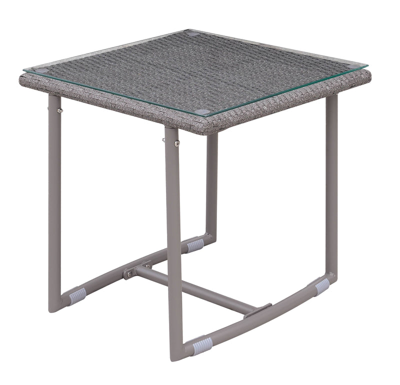 Furniture of America Anavel Contemporary Square Patio End Table IDF-OC2134-E