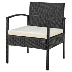 Manhattan Comfort Noli Patio 2-Person Seating Group with End Table