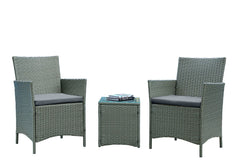 Manhattan Comfort Imperia Patio 2-Person Seating Group with End Table